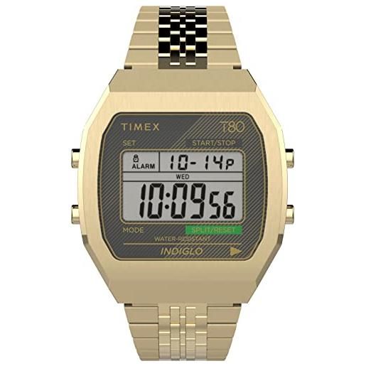Timex orologio digitale al quarzo da donna con cinturino in acciaio inossidabile tw2v74300