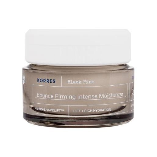 Korres black pine bounce firming intense moisturizer crema viso ringiovanente e idratante per la pelle secca 40 ml per donna