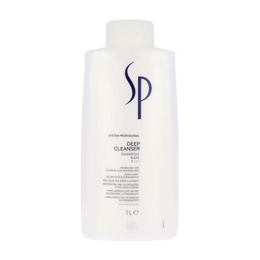 Wella Professionals sp deep cleanser 1000 ml shampoo per la pulizzia proffonda dei capelli per donna