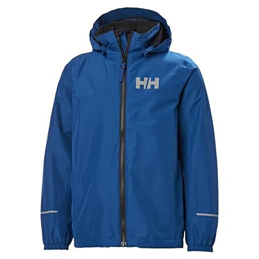Helly Hansen unisex bambini junior juell rain jacket, blu, 16
