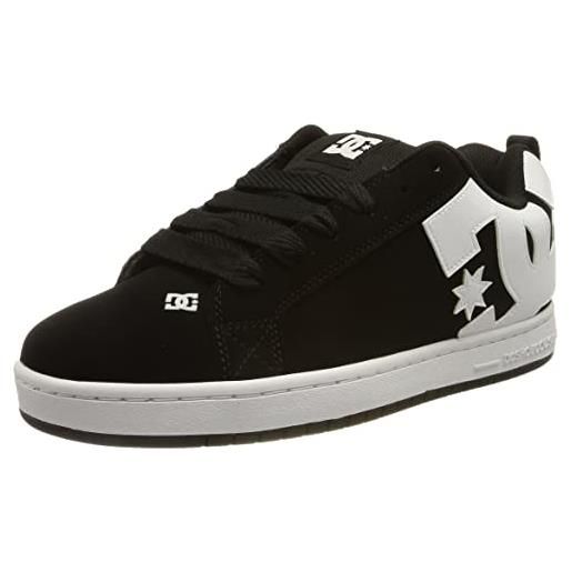 DC Shoes corte graffik, scarpe da skateboard, uomo, white black black, 40.5 eu