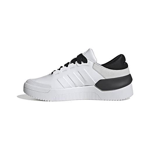 adidas court funk, shoes-low (non football) donna, ftwr white/ftwr white/silver met, 40 eu