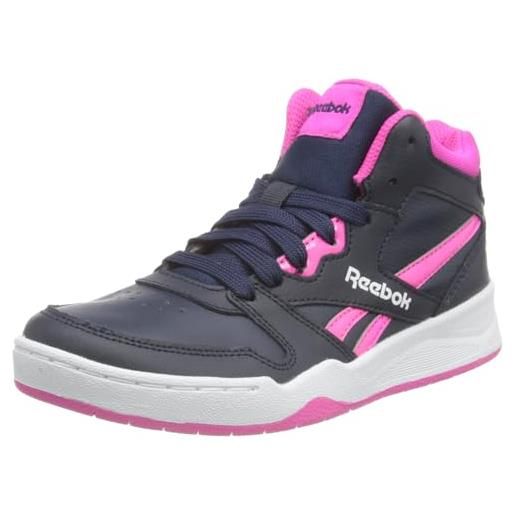 Reebok bb4500 court, sneaker bambine e ragazze, vector navy laser pink f23 ftwr white, 27.5 eu