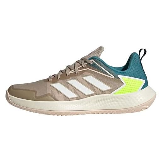 adidas defiant speed w, shoes-low (non football) donna, wonder beige/core white/lucid lemon, 42 eu