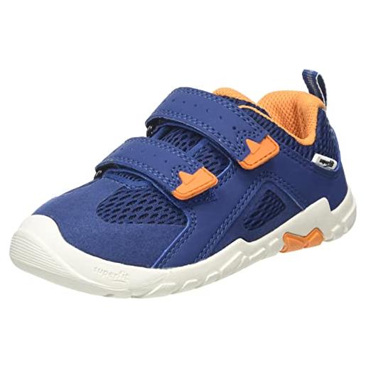 Superfit trace, scarpe da ginnastica, blu arancione 8000, 27 eu stretta
