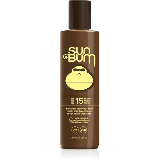 SUN BUM spf15 browning lotion 250ml latte solare corpo media prot. 