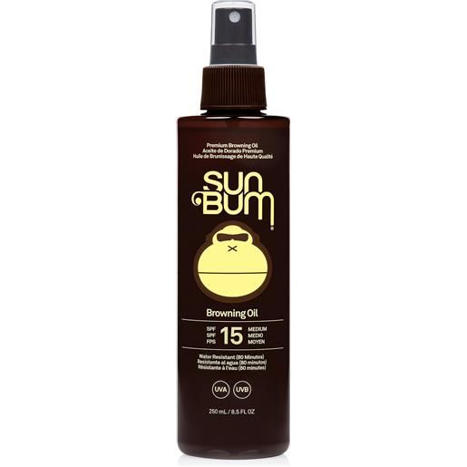 SUN BUM spf15 browning oil 250ml olio solare corpo media prot. , spray solare corpo media prot. 