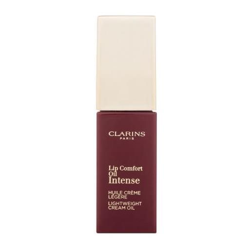 Clarins lip comfort oil intense olio labbra intensamente colorato 7 ml tonalità 08 intense burgundy
