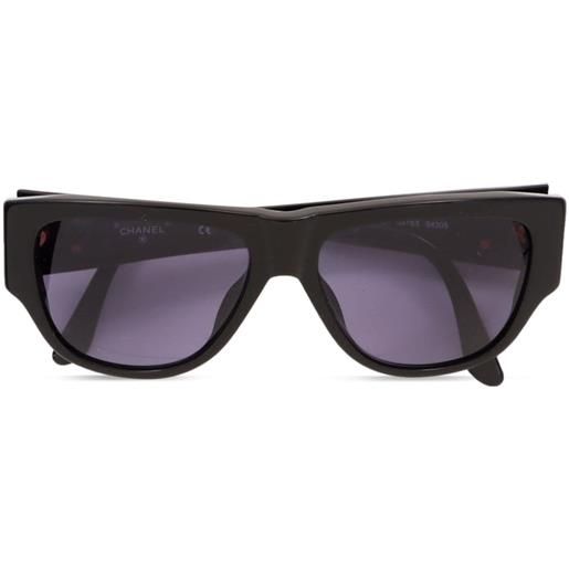 CHANEL Pre-Owned - occhiali da sole cc anni 2000 - donna - acetato - taglia unica - nero