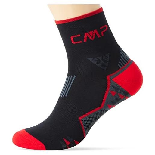 CMP - calzino da trail skinlife, nero-fire, 46/48