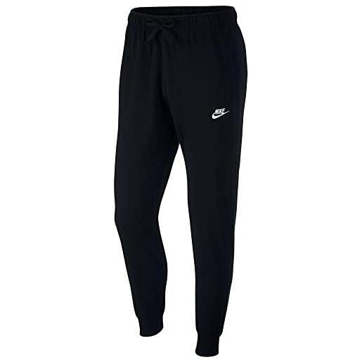 Nike sportswear club fl, pantaloni uomo, nero (black/black/white), s