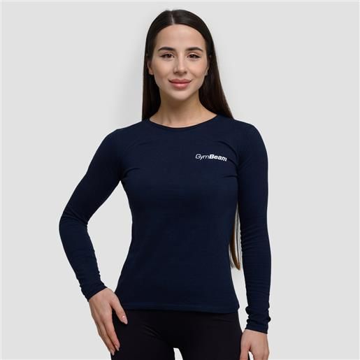 GymBeam women's basic long sleeve t-shirt navy