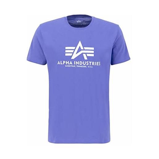 Alpha industries maglietta basic uomo electric violet