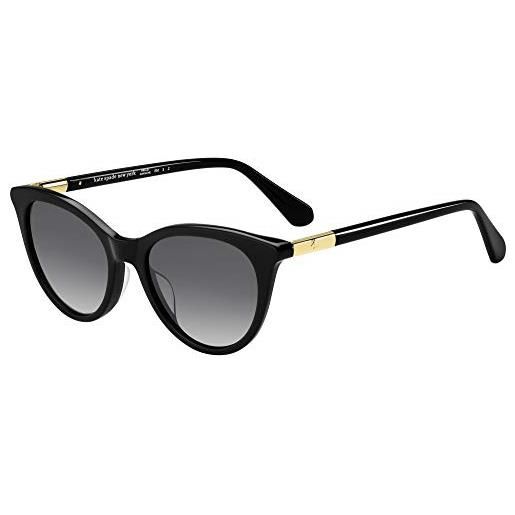 Kate Spade janalynn/s 807/wj black sunglasses unisex acetate, standard, 51 occhiali, 807, donna