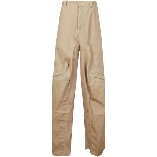 Y/Project folded wide-leg cargo trousers - toni neutri