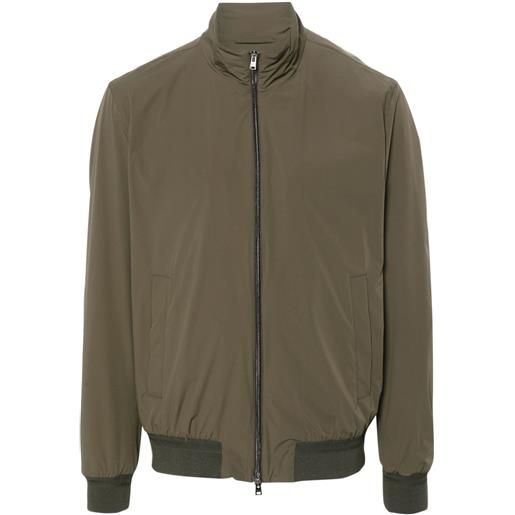 Herno taffeta bomber jacket - verde