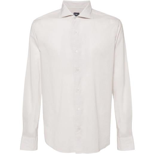 Fedeli long-sleeves cotton shirt - toni neutri