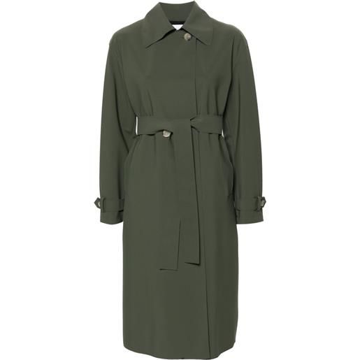 Harris Wharf London belted double-breasted coat - verde