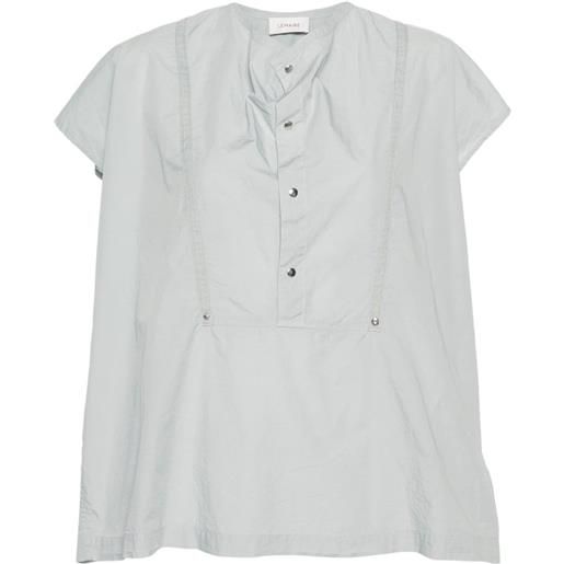 LEMAIRE cap-sleeve blouse - grigio