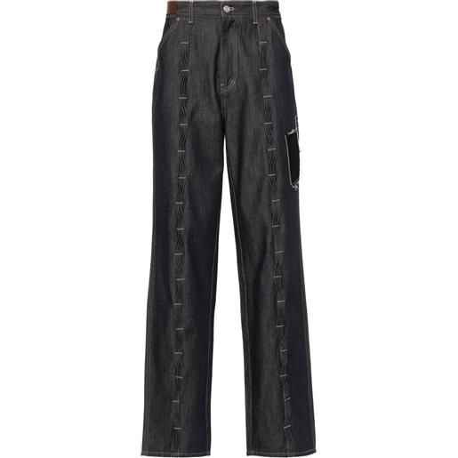 Andersson Bell jeans con dettaglio patchwork - blu