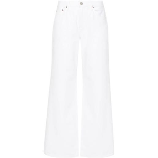 AGOLDE clara low-rise flared jeans - bianco