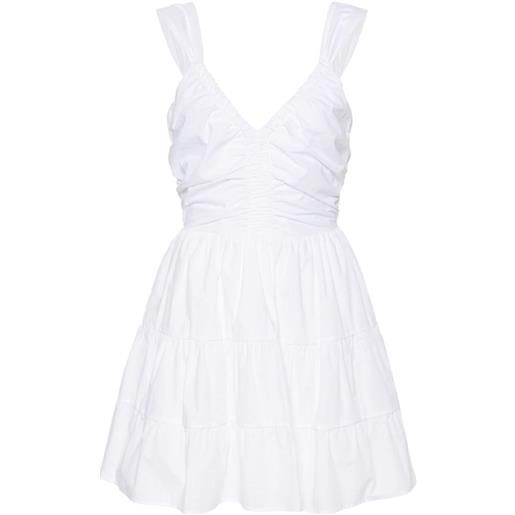 LIU JO open-back cotton minidress - bianco