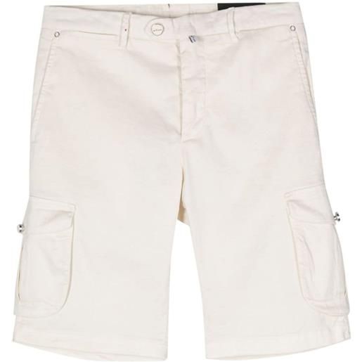 Kiton linen-blend cargo shorts - bianco