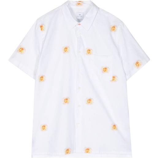 PS Paul Smith medussa sun-print shirt - bianco
