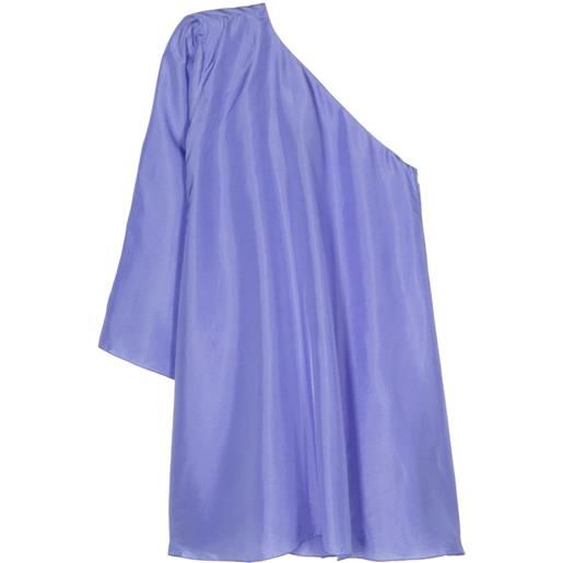 Forte Forte asymmetric silk mini dress - viola