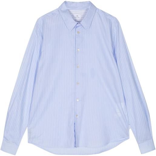PS Paul Smith striped cotton shirt - blu