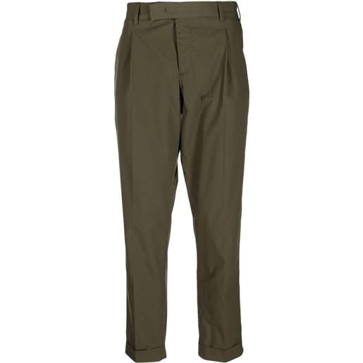 PT Torino pantaloni dritti con pieghe - verde