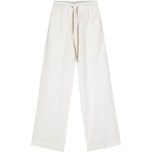 Paul Smith wide-leg linen trousers - bianco