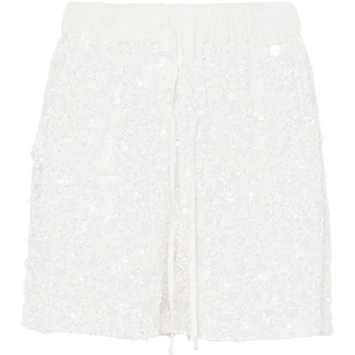 P.A.R.O.S.H. galassia sequin-embellished shorts - bianco