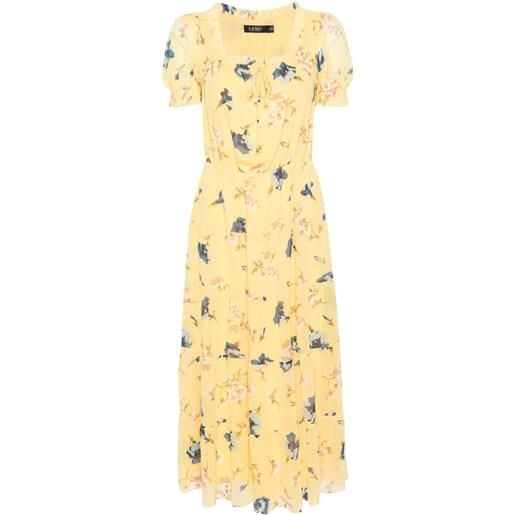 Lauren Ralph Lauren floral crepe maxi dress - giallo