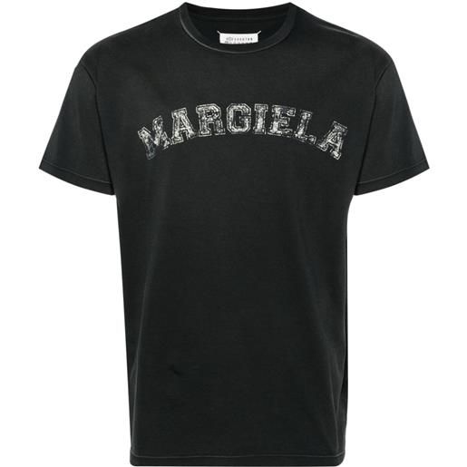 Maison Margiela logo-print cotton t-shirt - grigio