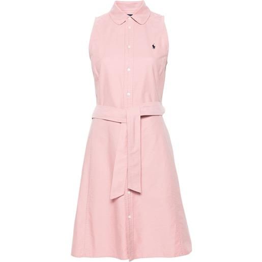 Polo Ralph Lauren polo-pony shirt mini dress - rosa
