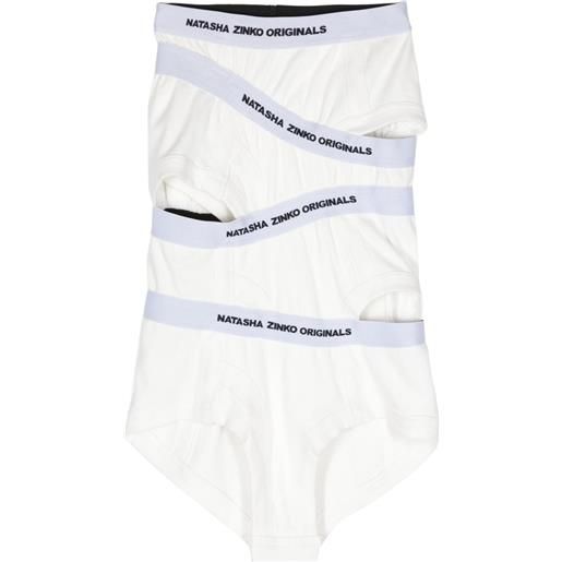 Natasha Zinko underwear asymmetric skirt - bianco