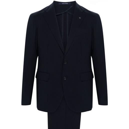 Tagliatore single-breasted wool suit - blu