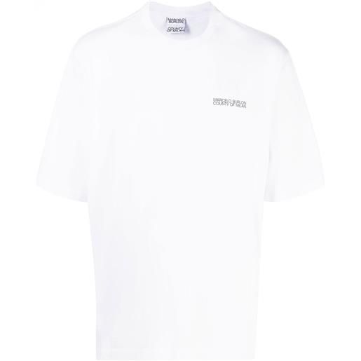 Marcelo Burlon County of Milan tempera cross over print t-shirt - bianco