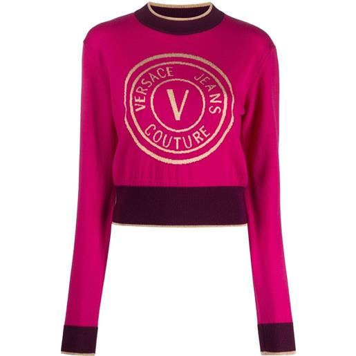 Versace Jeans Couture maglione con logo - rosa