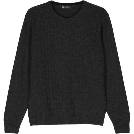 Corneliani jacquard-knit wool-blend jumper - grigio