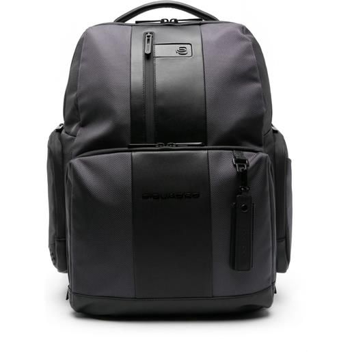 PIQUADRO colour-block backpack - nero