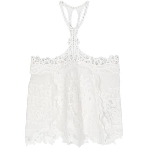 ISABEL MARANT vannel broderie-anglaise tank top - bianco
