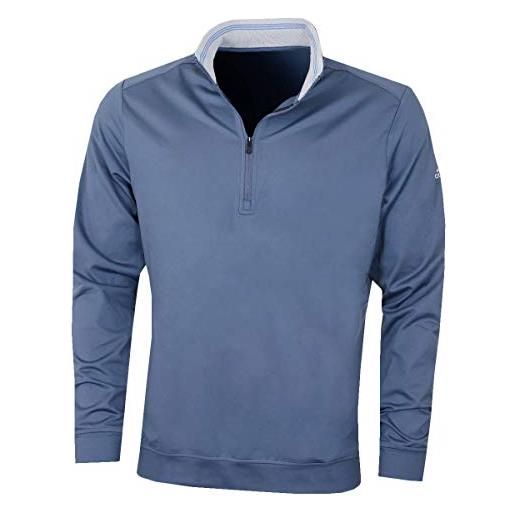 adidas classic club 1/4 zip sweatshirt, maglia uomo, grigio, l