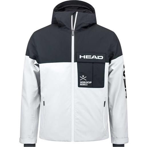 Head hwr race nova hood jacket bianco, nero l uomo