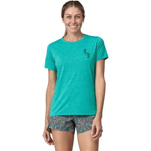 PATAGONIA w's cap cool daily graphic shirt - lands t-shirt trekking donna