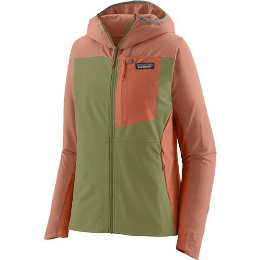 PATAGONIA w's r1 crossstrata hoody pile donna