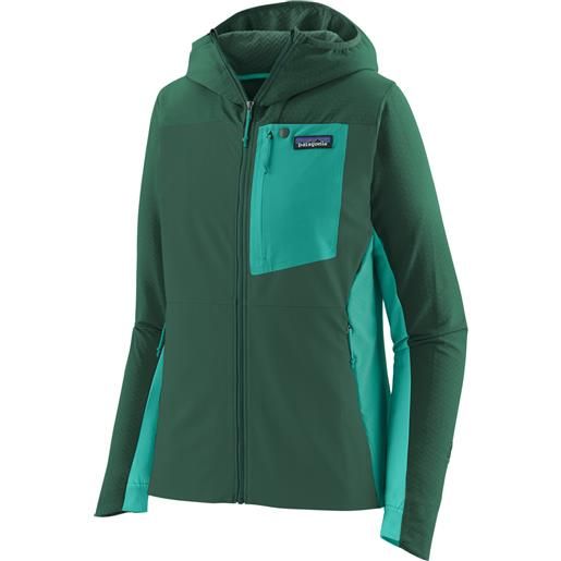 PATAGONIA w's r1 crossstrata hoody pile donna