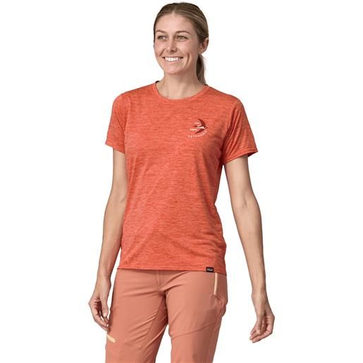 PATAGONIA w's cap cool daily graphic shirt - lands t-shirt trekking donna