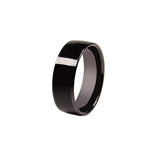 CNICK tesla smart ring accessories: anello in ceramica per modello 3 e modello y per sostituire portachiavi (nero, 10)